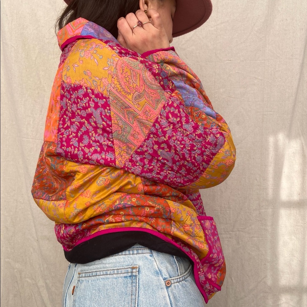 SILK 💛 PATCHWORK 💛 Shirt Jacket